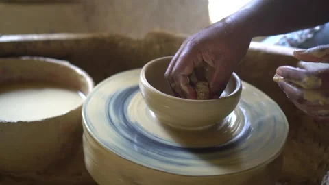 Pottery master class Stock Footage 252133259