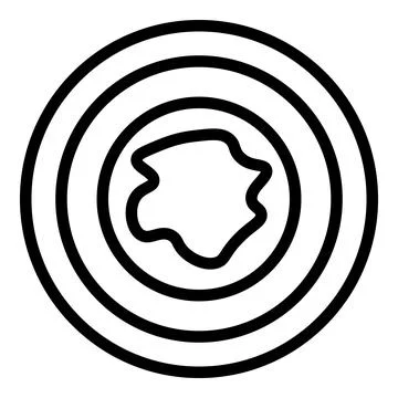 Pottery plate icon outline vector. Art class Stock Illustration