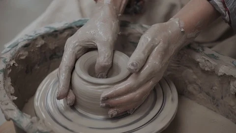 Pottery, Potter, Human Hand. Stock Footage 98217669