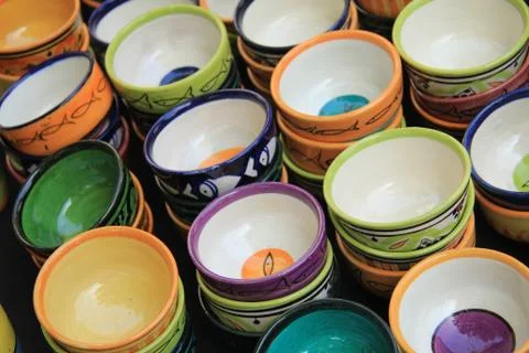 Pottery in the provence Stock Photos
