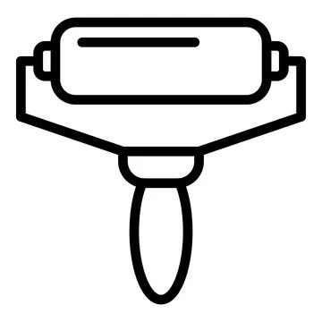 Pottery roll icon outline vector. Ceramic class Stock Illustration