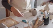Pottery, Sculpture And Small Business Owner Woman In Her Startup Retail Shop Or Stock Footage