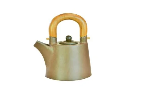 Pottery teapot 写真素材
