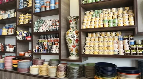 Pottery things - hand made things Stock Footage 47799849