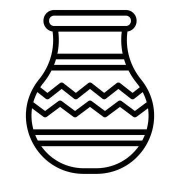 Pottery Vector Icon Design Illustration Stock Illustration