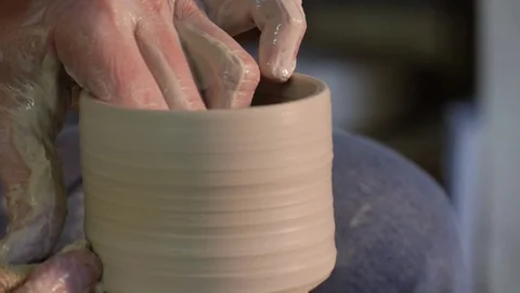 Pottery on wheel 1 by dwking Stock-Footage 81412822