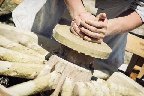 Pottery wheel Stock Photos