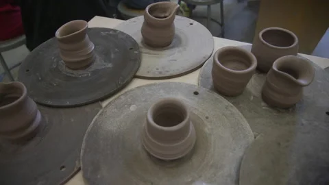Pottery wideshot Stock Footage 134198993