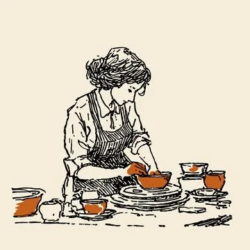 Pottery3 Stock Illustration