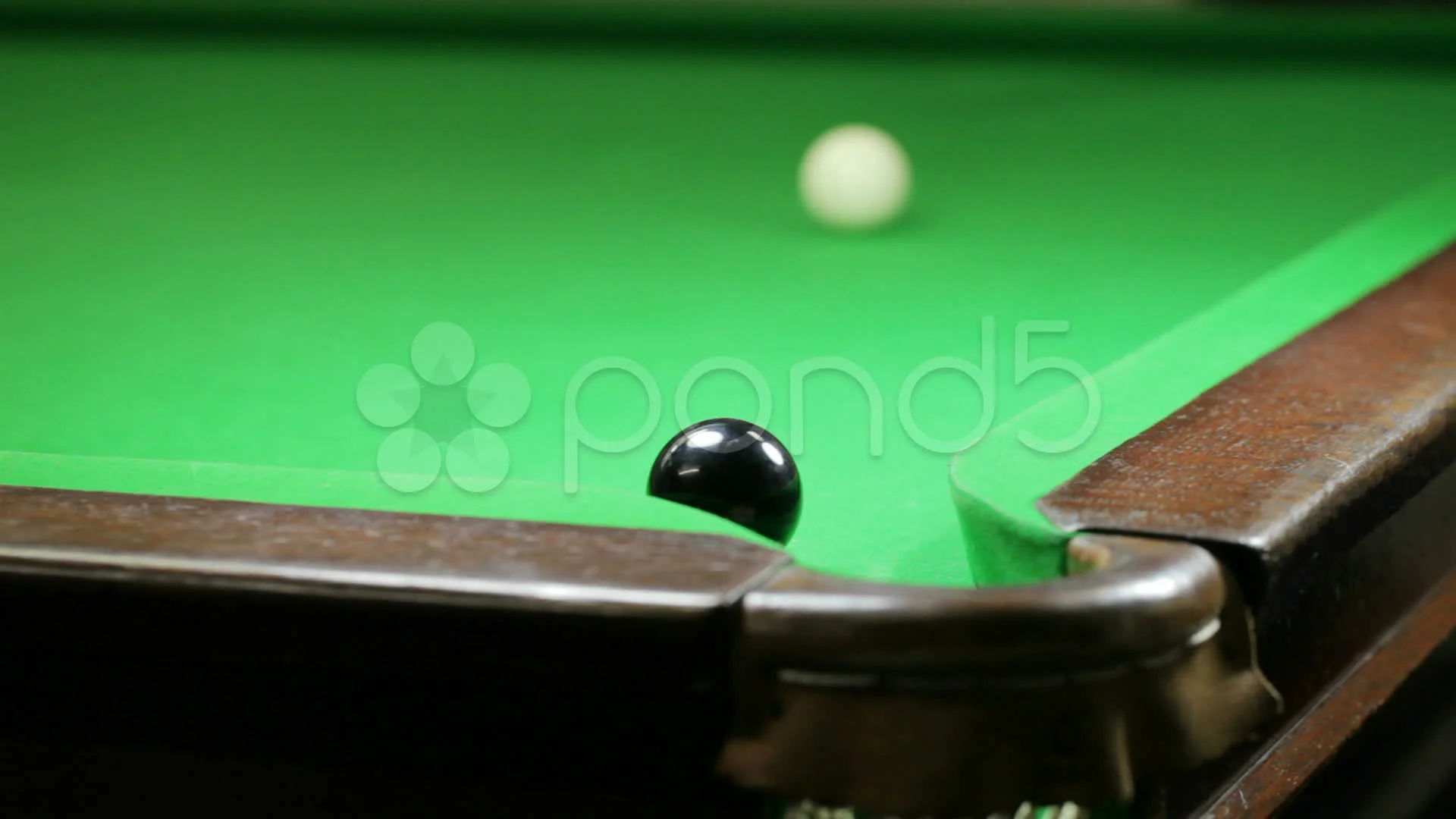 Potting the Black Ball in a Game of Snooker