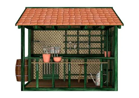 Potting Shed Stock Illustration