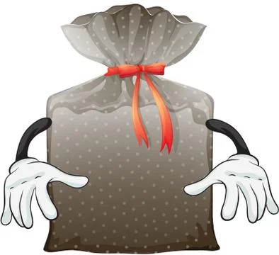 A pouch bag Stock Illustration