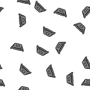 Pouch bag vector seamless pattern 库存插图