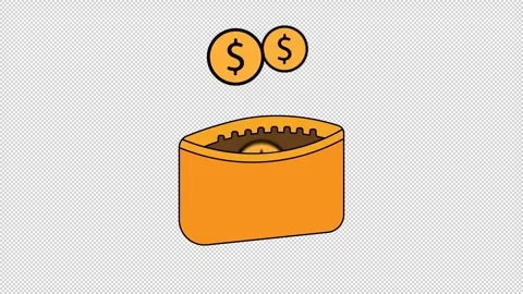 Pouch coin Vídeo Stock 321782130
