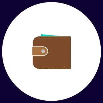 Pouch computer symbol Stock Illustration