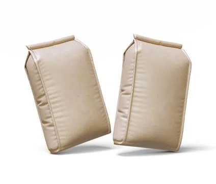 Pouch packaging  brown color Illustrazione stock