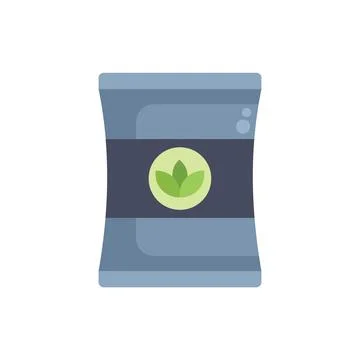 Pouch packaging with organic label for bulk products branding Stock Illustration