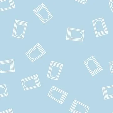 Pouch plastic line seamless pattern Illustrazione stock