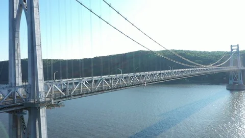 Poughkeepsie Bridge - Poughkeepsie, NY USA Stock Footage 128846348