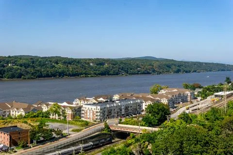 Poughkeepsie, NY - US - Oct 1, 2023 View of One Dutchess, a beautiful luxur.. Stock Photos