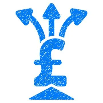 Pound Aggregator Grainy Texture Icon Stock Illustration