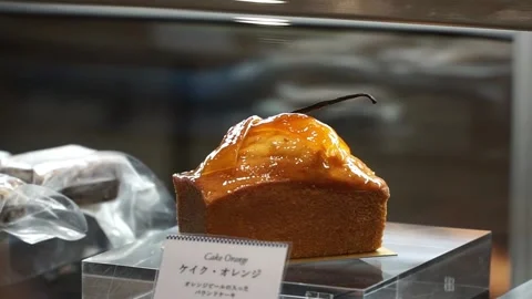 Pound cake in a Pastry shop Stock Footage 238501202