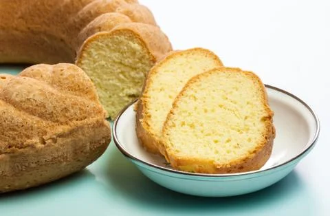 Pound Cake Slices Foto stock