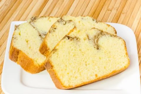 Pound Cake Slices Foto stock