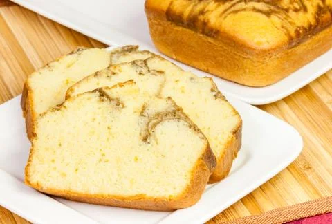 Pound Cake Slices Foto stock