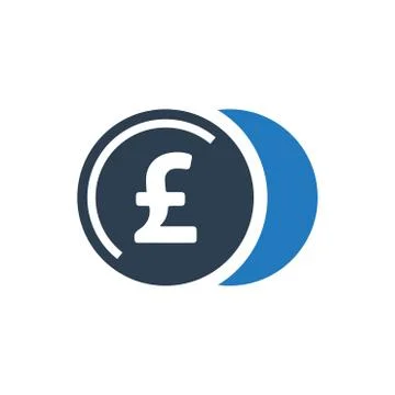 Pound Coin Icon Stock Illustration