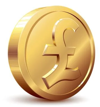 Pound coin Stock Illustration