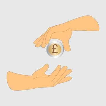 Pound coin Stock Illustration