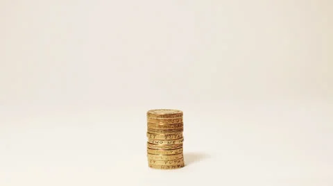 Pound Coins Video stock 22498848
