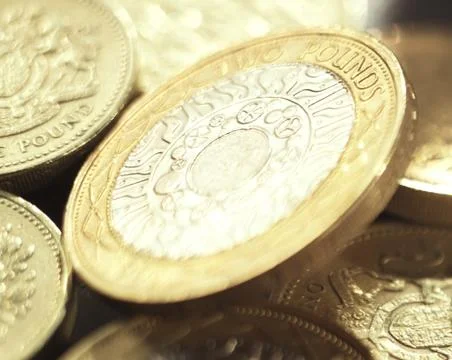 Pound coins Stock Photos