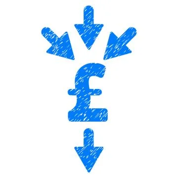 Pound Combine Payments Grainy Texture Icon Stock Illustration