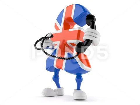 Pound currency toon Stock Illustration