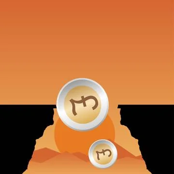 Pound falling Stock Illustration