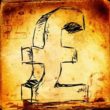 Pound icon illustration Stock Illustration