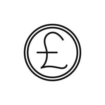 Pound icon vector set collection for web Stock Illustration