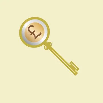 Pound key Stock Illustration