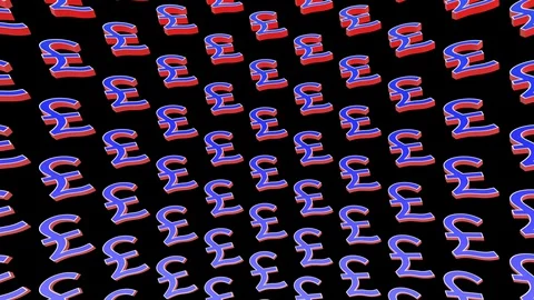 Pound Pattern Rotation With Luma Matte Stock Footage 129388304