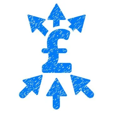 Pound Payment Broker Grainy Texture Icon Stock Illustration