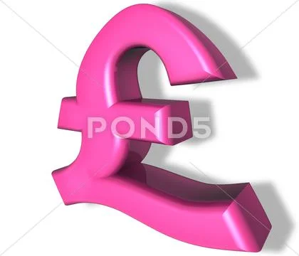 Pound pink money Stock Illustration