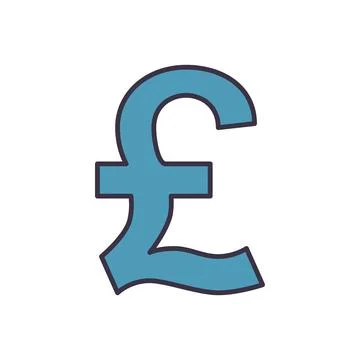 Pound related vector icon Stock Illustration