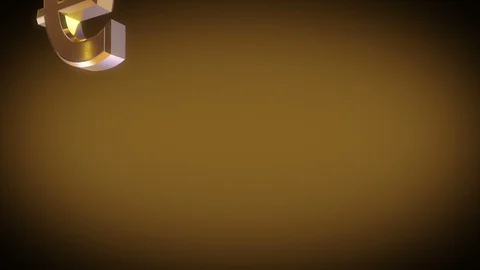 Pound sign falling, 3D animation Stock Footage 91014948