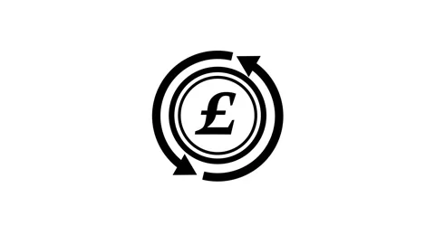 Pound sign icon, on circle pointer animation background Stock Footage 258217904