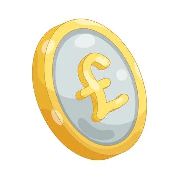 Pound sterling coin Stock Illustration