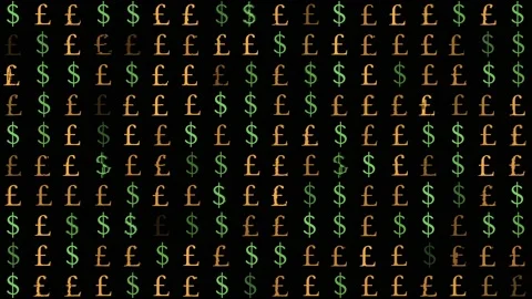 Pound Sterling Currency Stock Footage 130802932