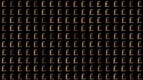 Pound Sterling Currency Stock Footage 130803026