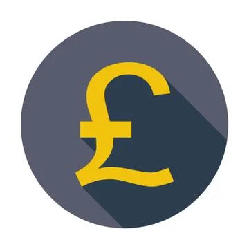 Pound sterling icon. Stock Illustration